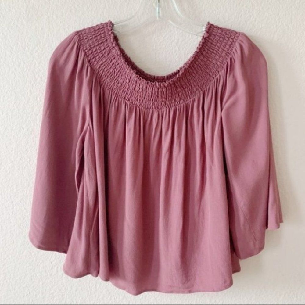 Revolve Talula Off Shoulder Bell Sleeves Blouse Sz Small boho hippie Y2K capsule